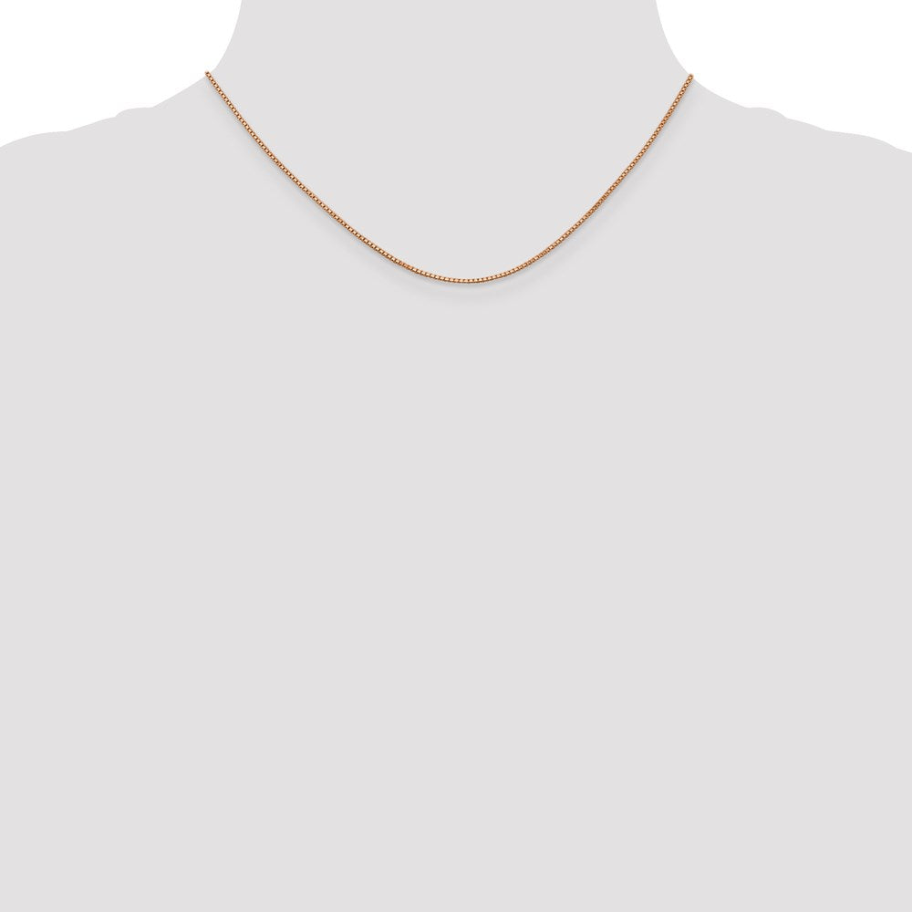 14k Rose Gold 1.0mm Box Chain