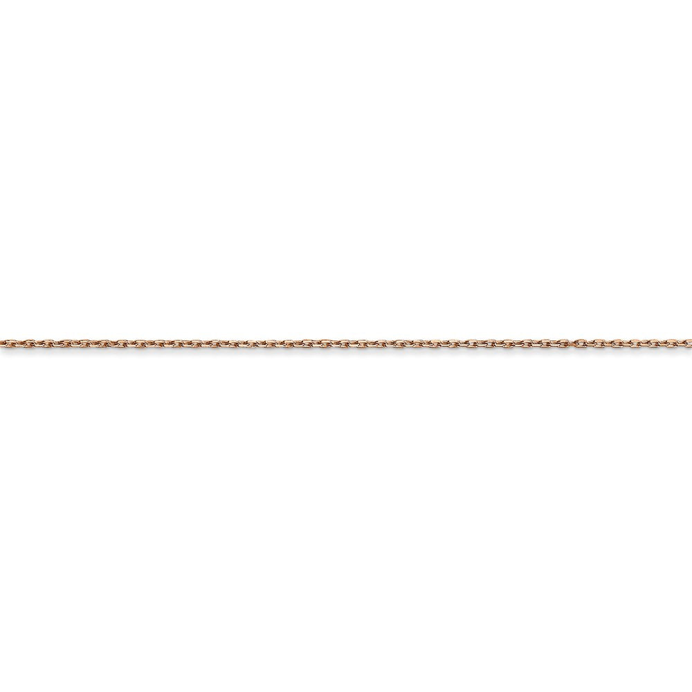 14k Rose Gold .8mm D/C Cable Chain
