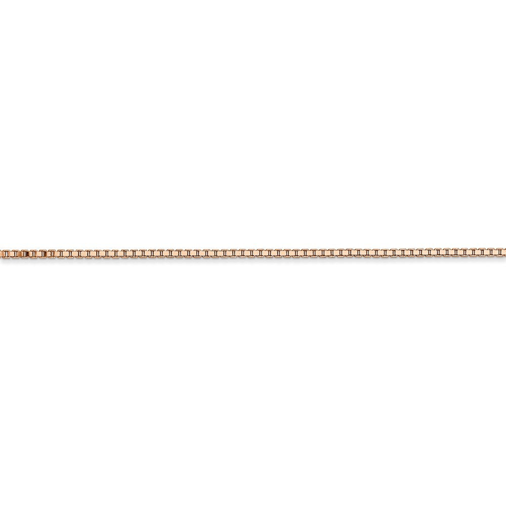 14k Rose Gold 1.10mm Box Chain