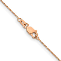 Thumbnail for 14k Rose Gold .65mm D/C Spiga Chain