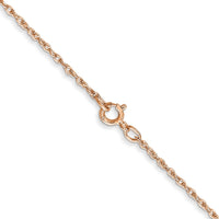 Thumbnail for 14k Rose Gold .8mm Baby Rope Chain