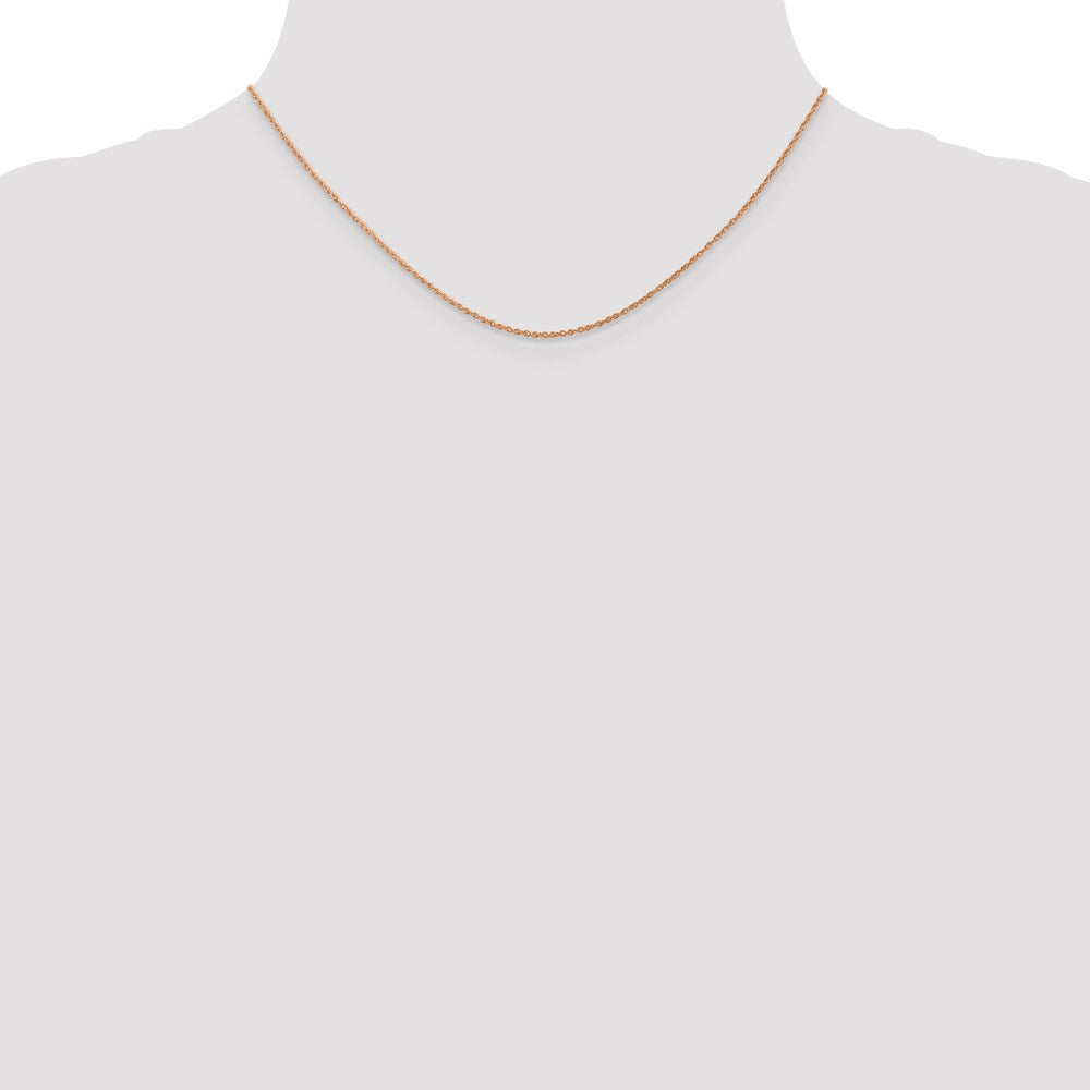 14k Rose Gold .8mm Baby Rope Chain