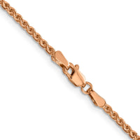 Thumbnail for 14k Rose Gold 1.8mm D/C Spiga Chain