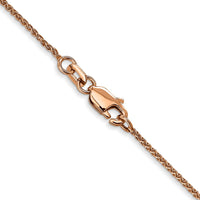 Thumbnail for 14k Rose Gold 1.00mm D/C Spiga Chain