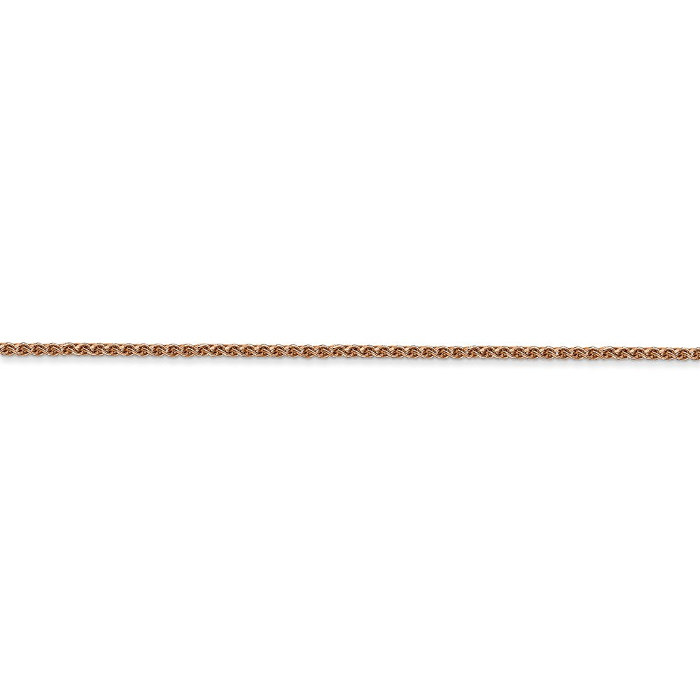 14k Rose Gold 1.2mm D/C Spiga Chain