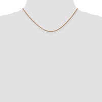 Thumbnail for 14k Rose Gold 1.2mm D/C Spiga Chain