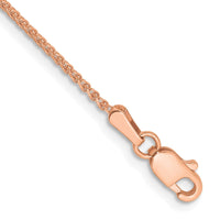 Thumbnail for 14k Rose Gold 1.2mm D/C Spiga Chain