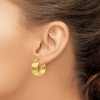 Thumbnail for 14K 8.25mm Polished Hoop Earrings