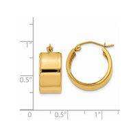 Thumbnail for 14K 8.25mm Polished Hoop Earrings