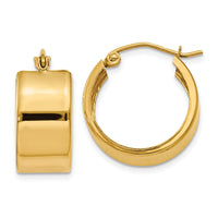 Thumbnail for 14K 8.25mm Polished Hoop Earrings