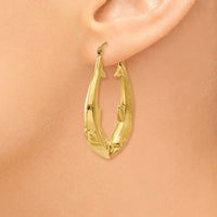 Thumbnail for 14k Polished Dolphin Hoop Earrings