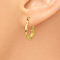 Thumbnail for 14k Dolphin Hoop Earrings