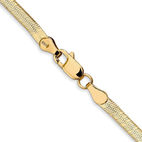 Thumbnail for 14k 3mm Silky Herringbone Chain