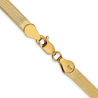Thumbnail for 14k 4mm Silky Herringbone Chain