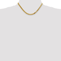 Thumbnail for 14k 4mm Silky Herringbone Chain