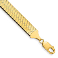 Thumbnail for 14k 10mm Silky Herringbone Chain