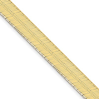 Thumbnail for 14k 10mm Silky Herringbone Chain