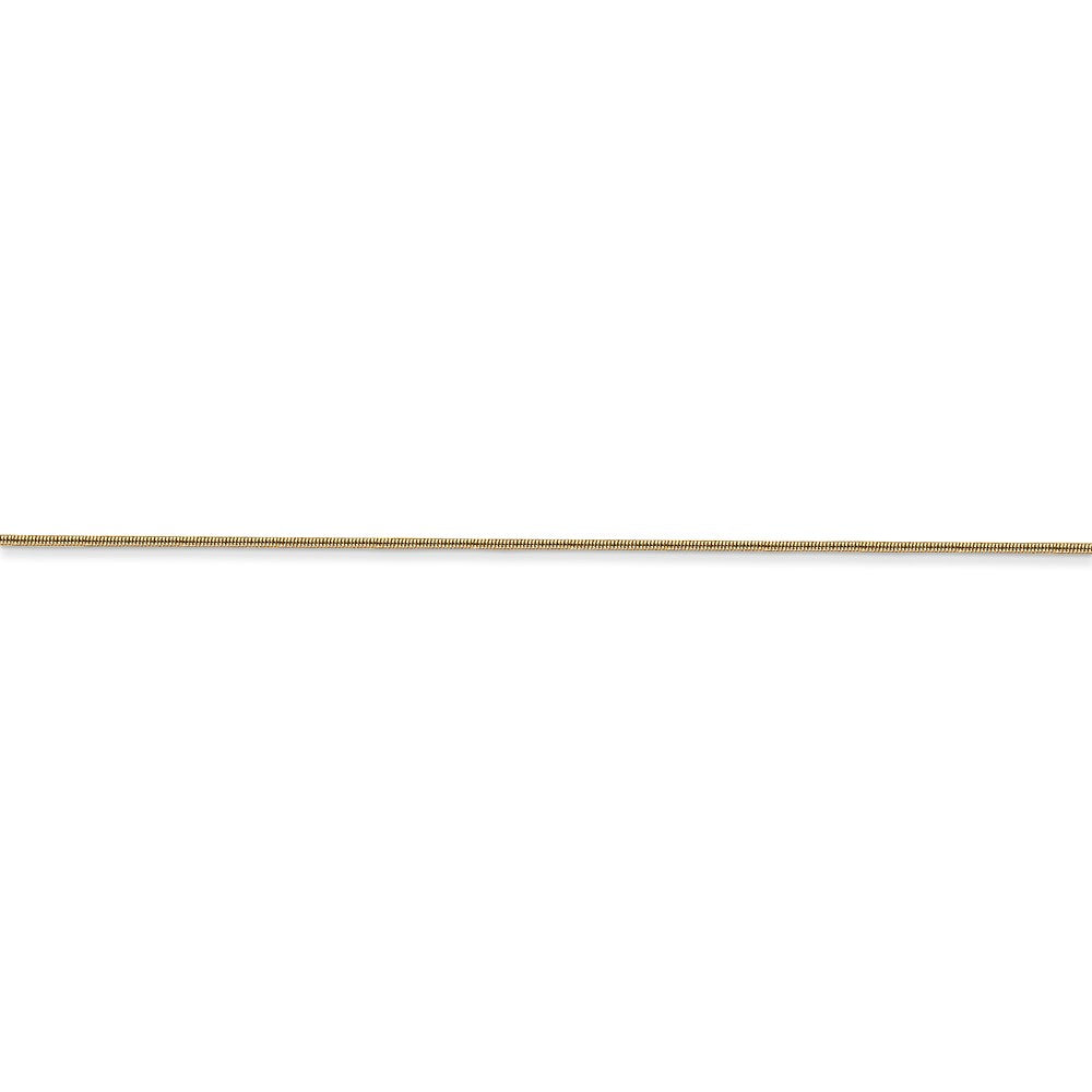 14k .65mm Round Snake Chain