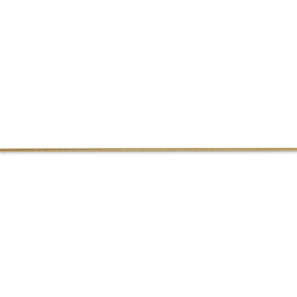 14k .8mm Round Snake Chain