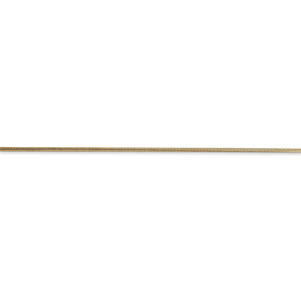 14k .9mm Round Snake Chain