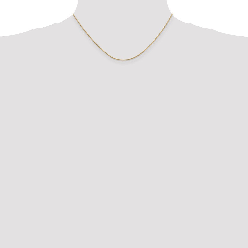 14k .9mm Round Snake Chain