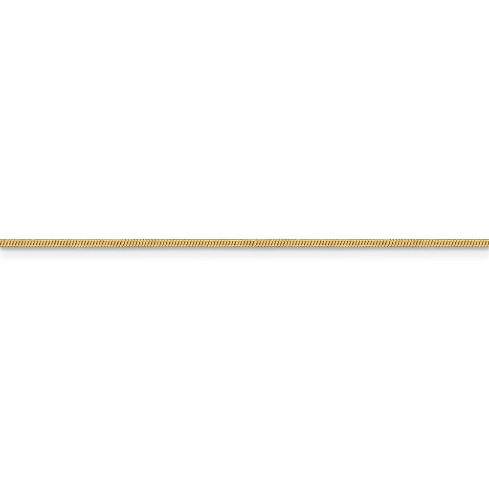14k 1.1mm Round Snake Chain