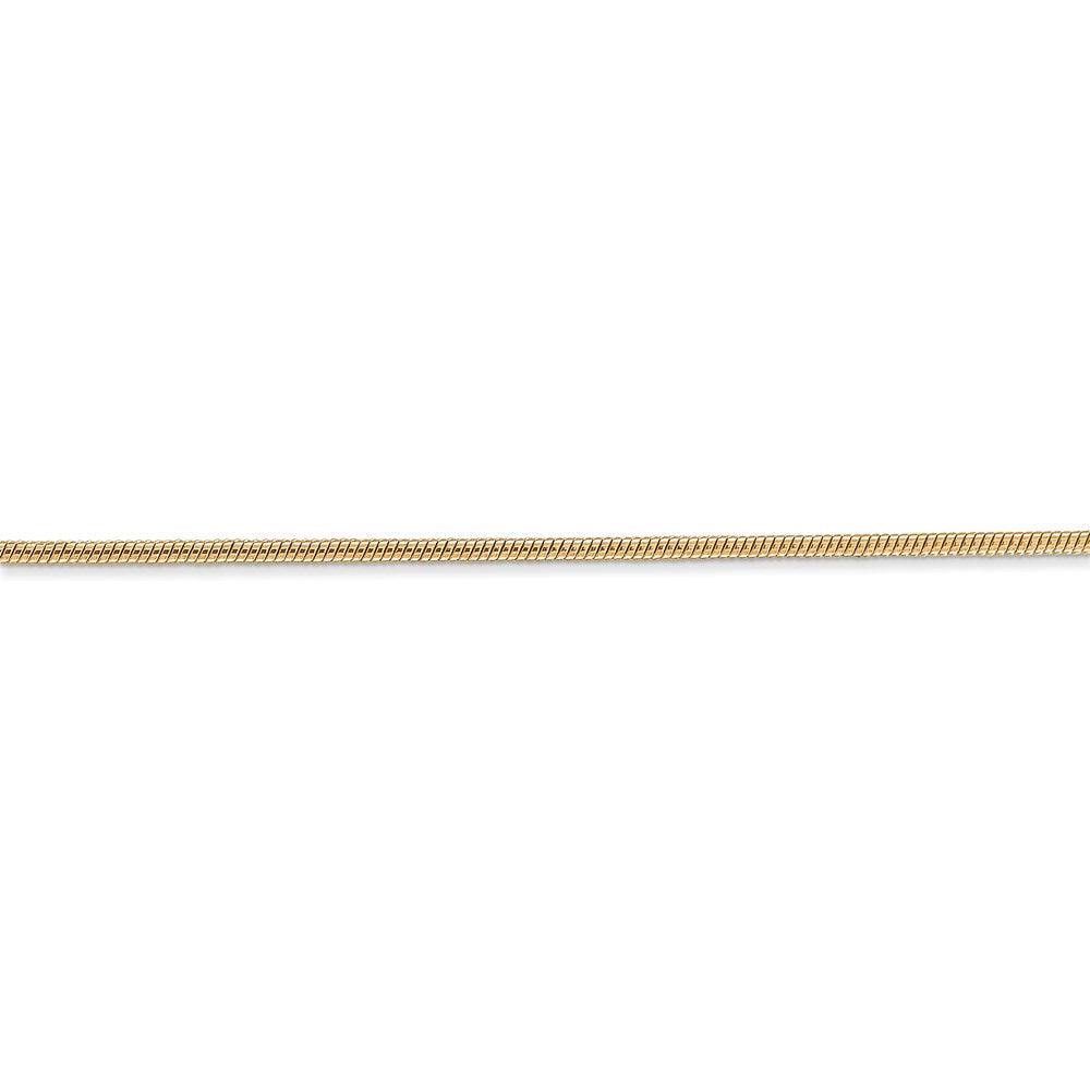 14k 1.4mm Round Snake Chain