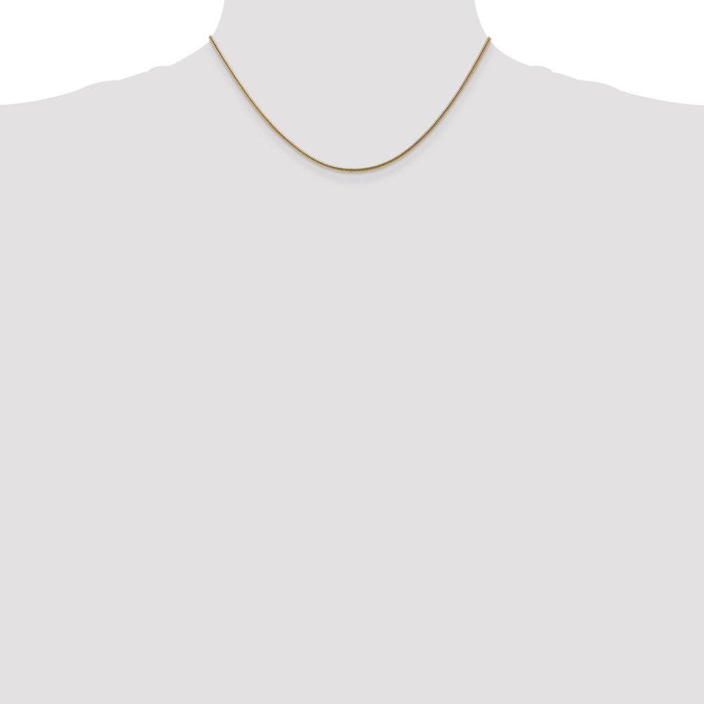 14k 1.6mm Round Snake Chain