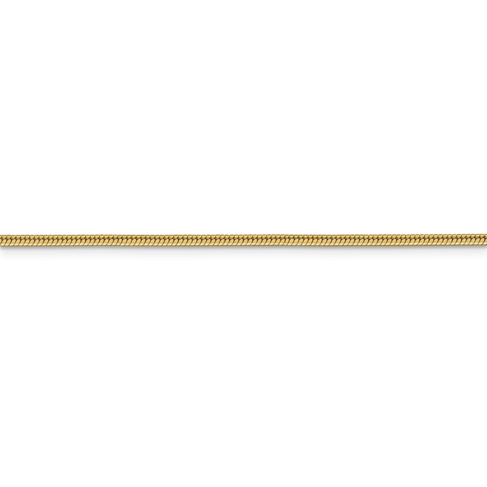 14k 1.85mm Round Snake Chain