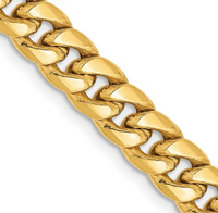 Thumbnail for 14 Karat Yellow Gold Miami Curb chain--24