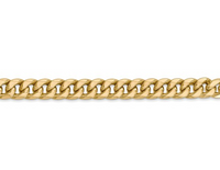 Thumbnail for 14 Karat Yellow Gold Miami Curb chain--24