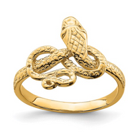 Thumbnail for 14 Karat Snake Ring-yellow gold