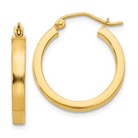 Thumbnail for 14k 2x3mm Square Tube Hoops