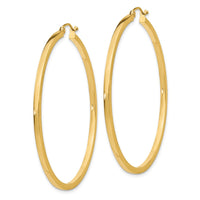 Thumbnail for 14k 2mm Square Tube Hoop Earrings