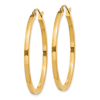 Thumbnail for 14k 2mm Square Tube Hoop Earrings