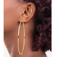 Thumbnail for 14k 2mm Polished Hoop Earrings