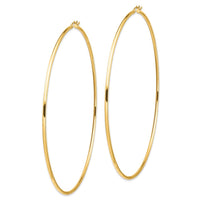 Thumbnail for 14k 2mm Polished Hoop Earrings