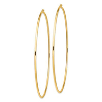 Thumbnail for 14k 2mm Polished Hoop Earrings