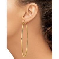 Thumbnail for 14k 2mm Polished Hoop Earrings