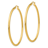 Thumbnail for 14K Polished 2.5mm Tube Hoop Earrings