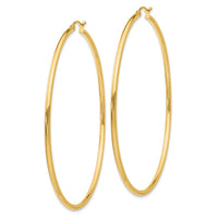 Thumbnail for 14K Polished 2.5mm Tube Hoop Earrings
