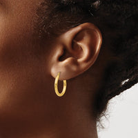 Thumbnail for 14K Polished 2.5mm Tube Hoop Earrings