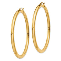 Thumbnail for 14K Polished 4mm Tube Hoop Earrings
