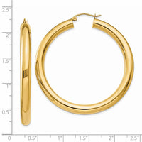 Thumbnail for 14k Polished 5mm Tube Hoop Earrings