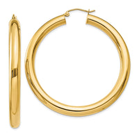 Thumbnail for 14k Polished 5mm Tube Hoop Earrings