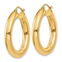 Thumbnail for 14k Polished 5mm Tube Hoop Earrings