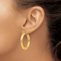 Thumbnail for 14k Polished 5mm Tube Hoop Earrings
