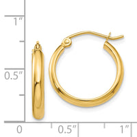 Thumbnail for 14k Polished Hoop Earring