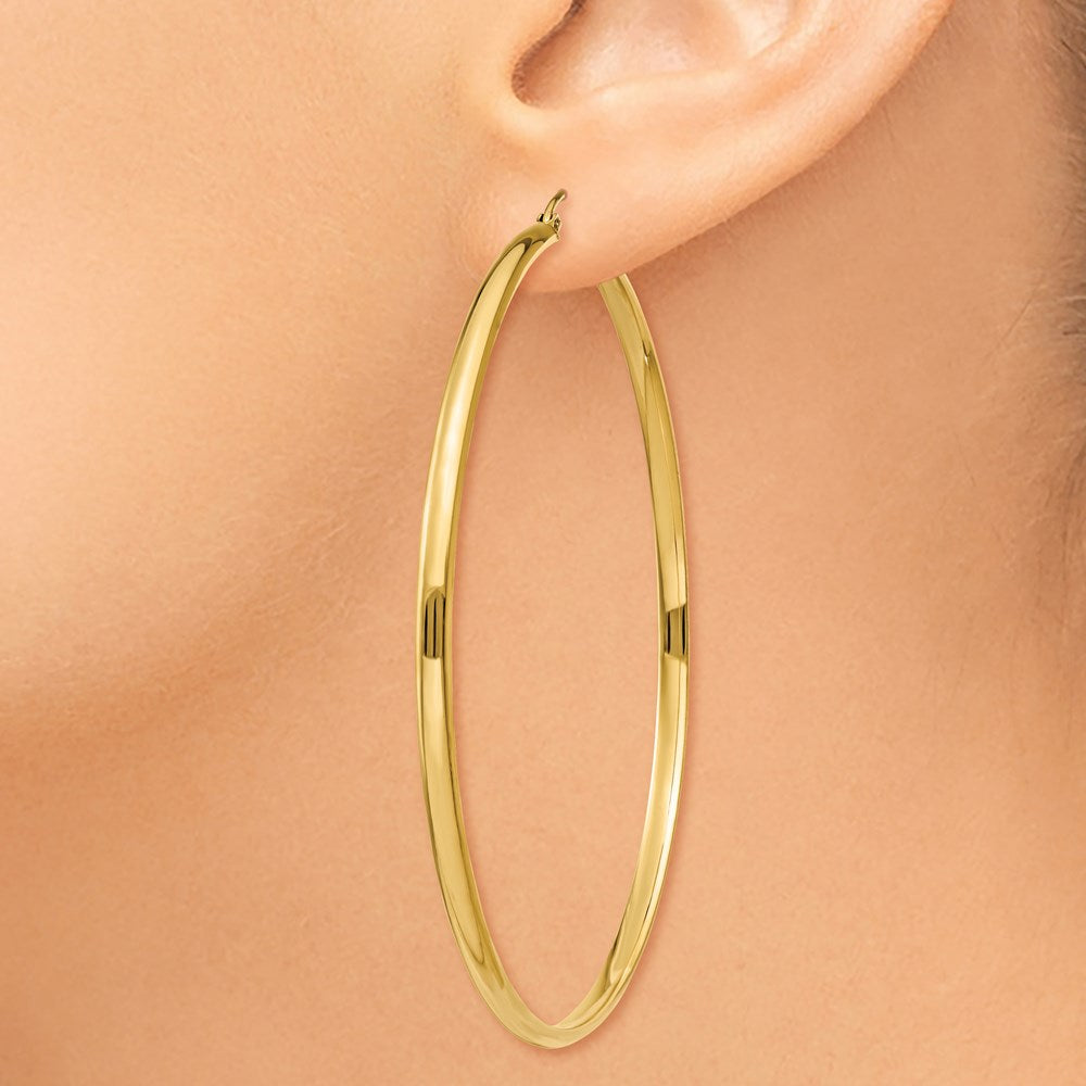 14k Polished Hoop Earring