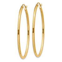 Thumbnail for 14k Oval Polished Hoop Earring